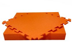 Дитячий килимок пазл 48х48х1 см Помаранчевий